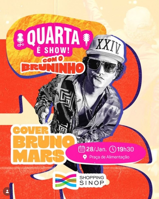 Evento show-cover-do-bruno-mars---shopping-sinop